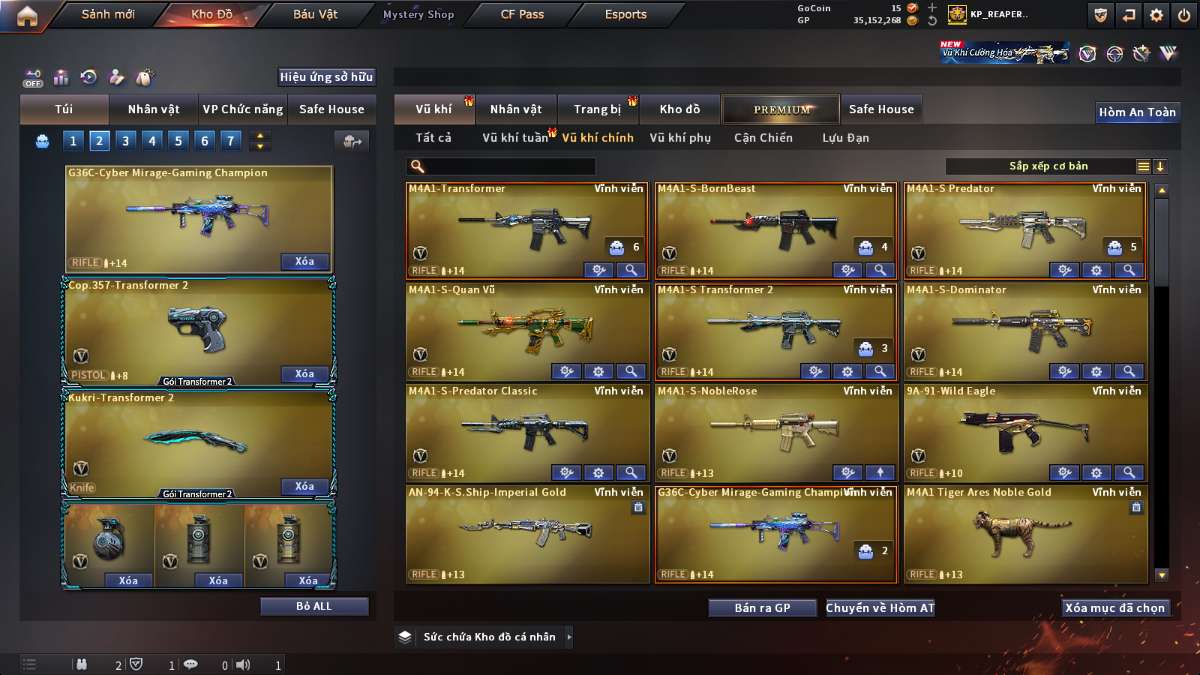 shop acc cf uy tin gia re